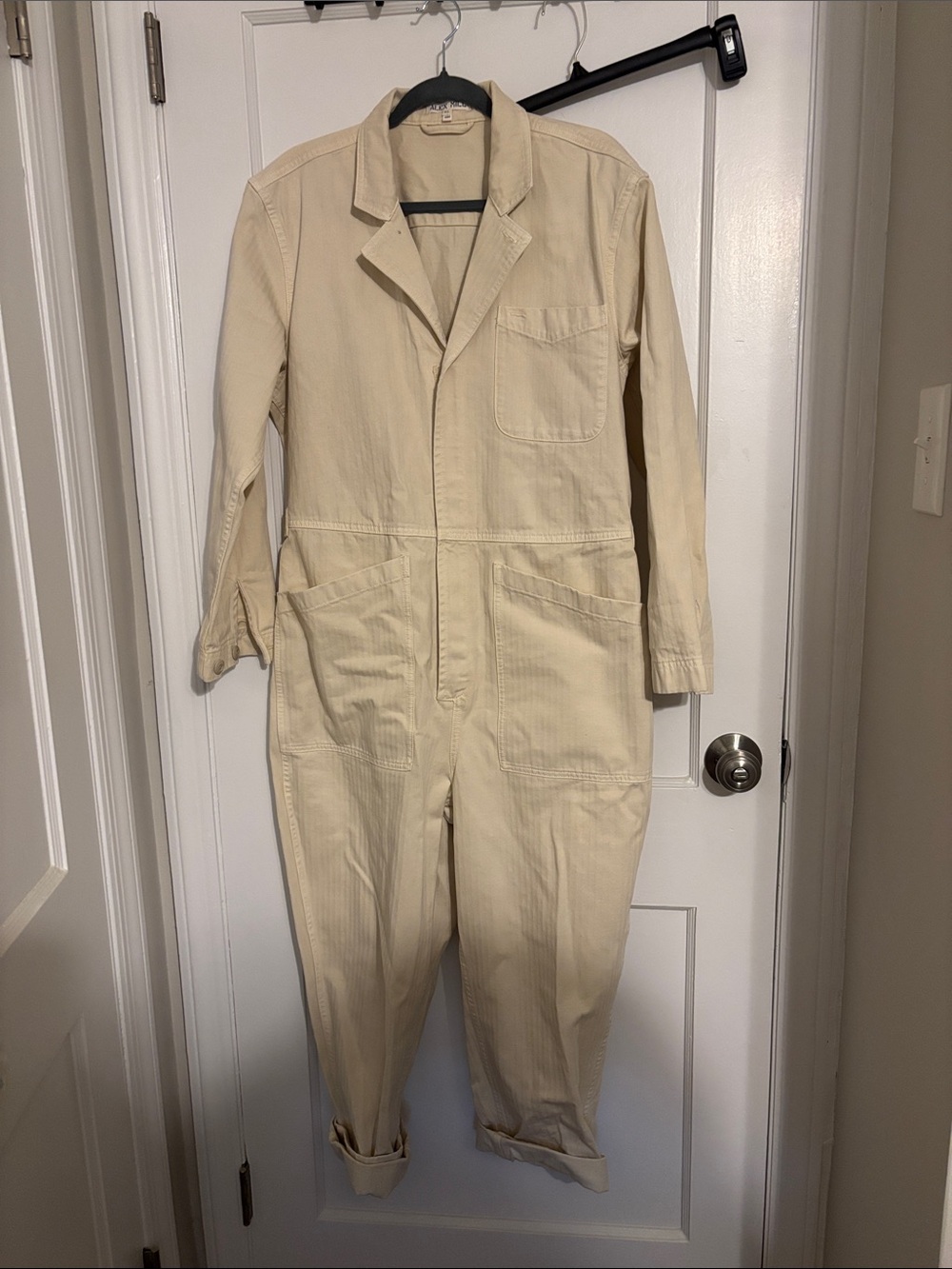 Alex Mill Cream Utility Jumpsuit